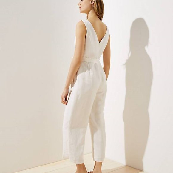 LOFT Women's NWT Double V Jumpsuit - Picture 2 of 4